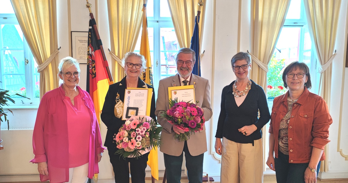 40 Jahre deutsch-italienische Partnerschaft Oppenheim - Ehrung