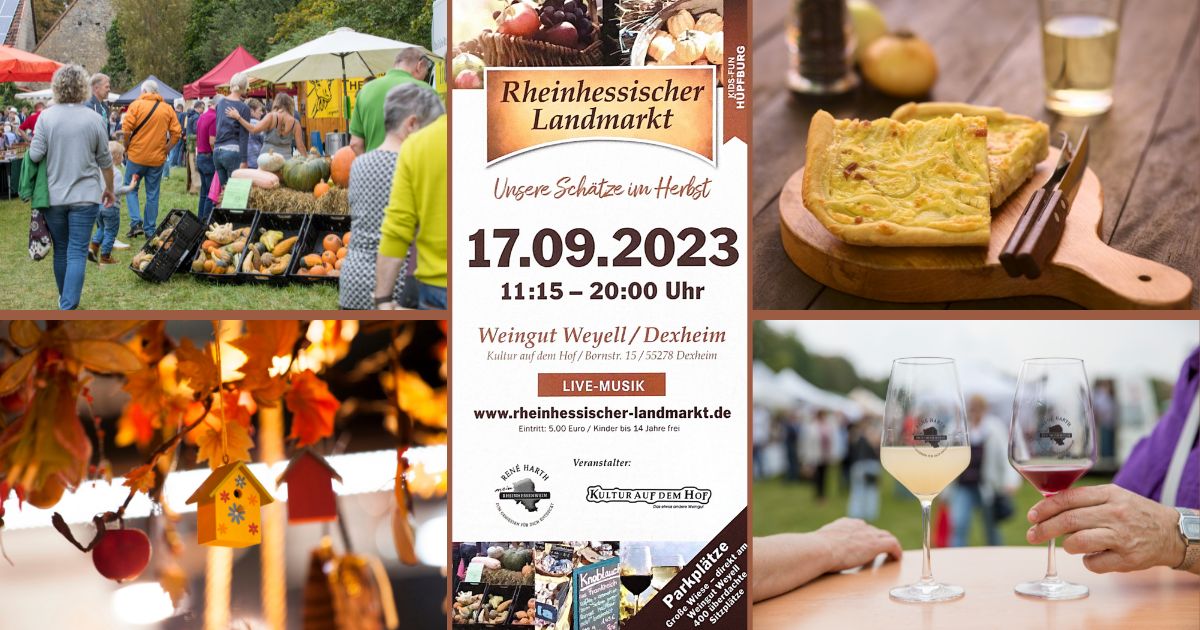 Rheinhessischer Landmarkt am 17.09.2023 in Dexheim