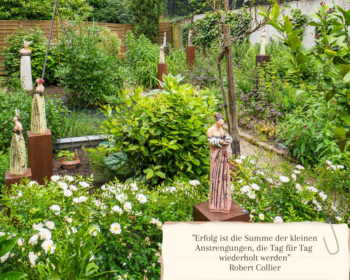 Kunst im Garten der Bernhardt Stiftung in Undenheim